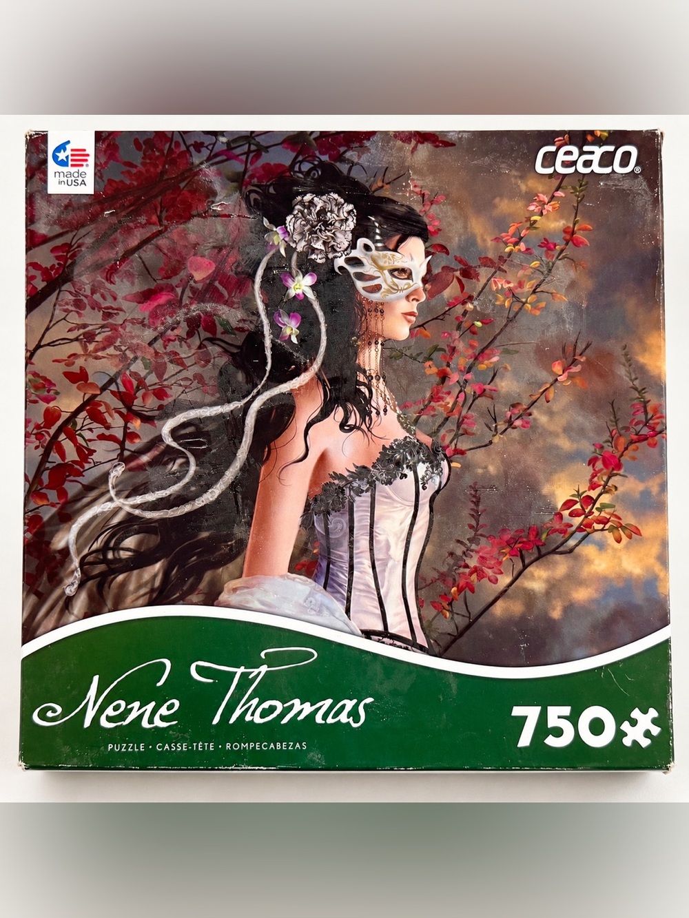 Ceaco Nene Thomas Art Aveliad in Autumn 750 Piece Jigsaw Puzzle Complete 2015